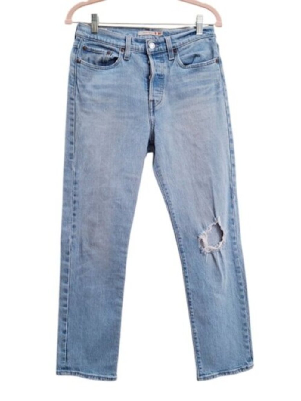 Levi’s Women´s Blue Wedgie Straight High Rise Mom Jeans Sz 28